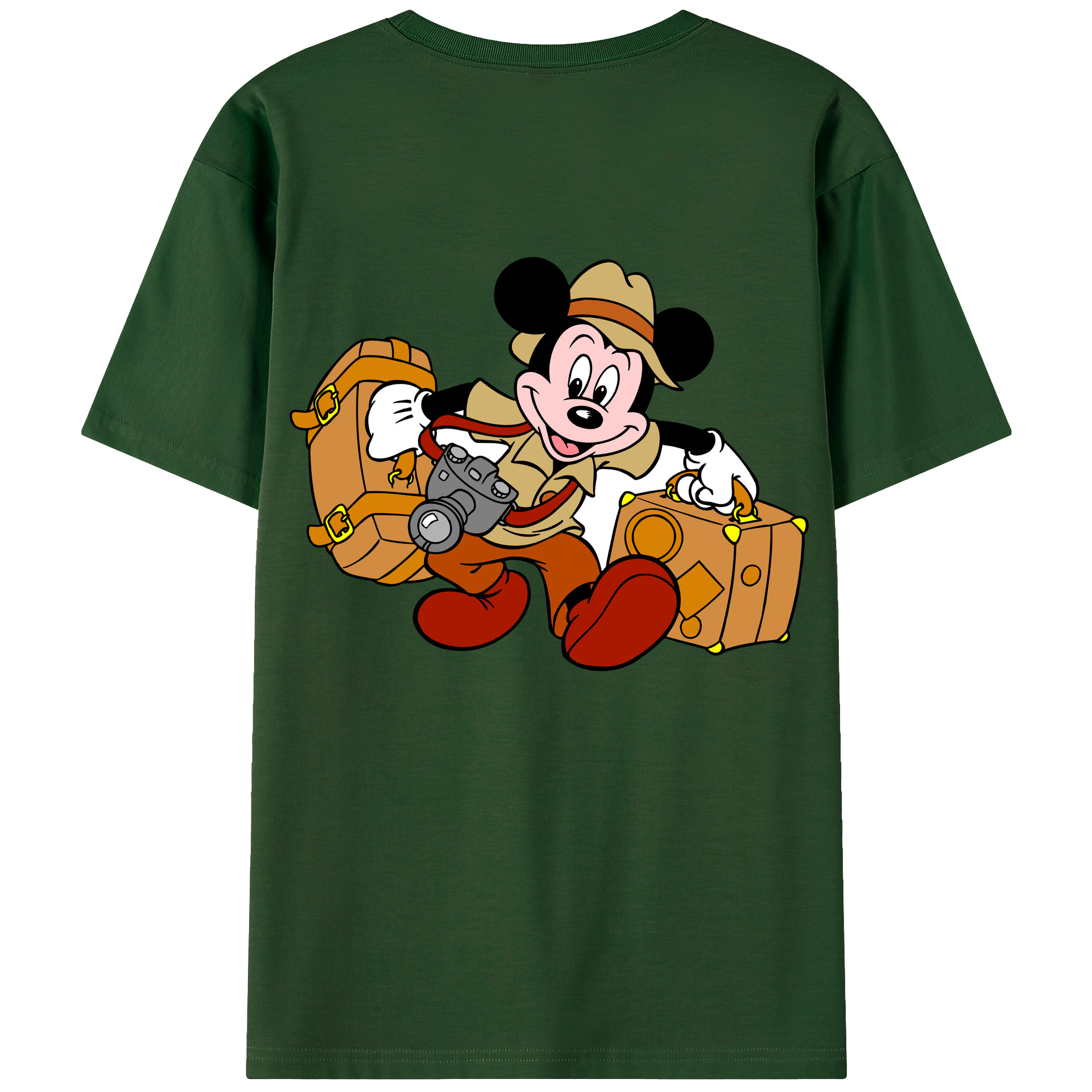 （画像用） ミッキーマウス Mickey Mouse 綿100％半袖Tシャツ（背面プリント）